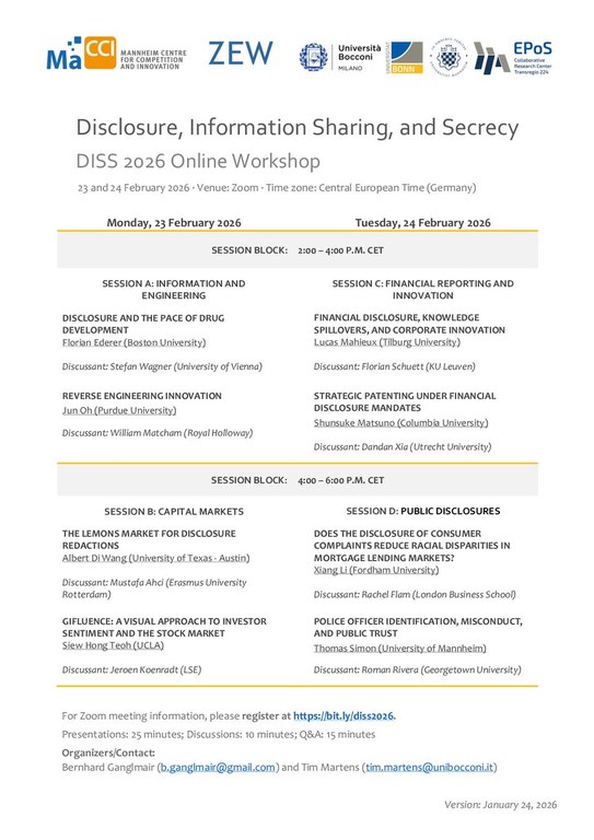 DISS 2026 Online Workshop