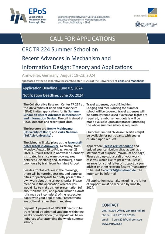 CALL Summer School CRC 2024