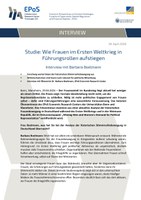 Interview: Der Erste Weltkrieg eröffnete Frauen neue Führungswege.