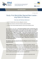 Interview: First World War Opened New Leadership Paths for Women