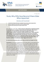 Interview with Farzad Saidi: Why CEOs Have Become 8 Years Older  When Appointed