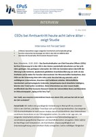 Interview mit Farzad Saidi: CEOs bei Amtsantritt heute acht Jahre älter