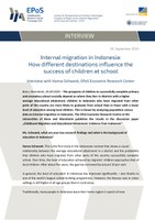 Internal Migration in Indonesia: How Different Destinations Influence the Success of Children at School