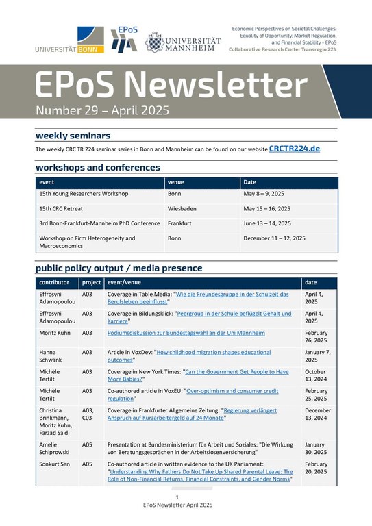 (29) CRC TR 224 Newsletter April 2025