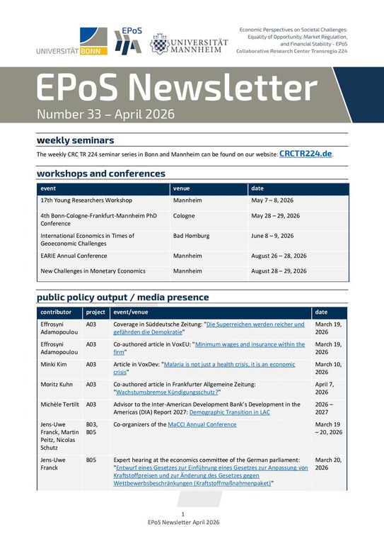 (33) CRC TR 224 Newsletter April 2026