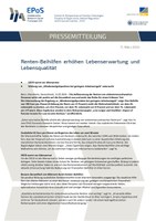 Pressemitteilung: Renten-Beihilfen erhöhen Lebenserwartung und Lebensqualität