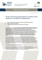 China's Beschränkungen für Seltene Erden machten EU-Hersteller wettbewerbsfähiger, zeigt eine Studie