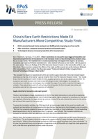 China’s Rare Earth Restrictions Made EU Manufacturers More Competitive, Study Finds