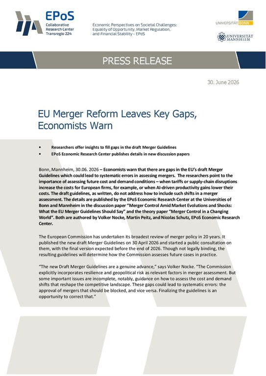 EU Merger Reform Leaves Key Gaps, Economists Warn
