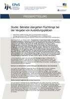 Studie: Betriebe übergehen Flüchtlinge bei  der Vergabe von Ausbildungsplätzen