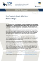 Press release: How Facebook, Google & Co. Harm Workers’ Wages