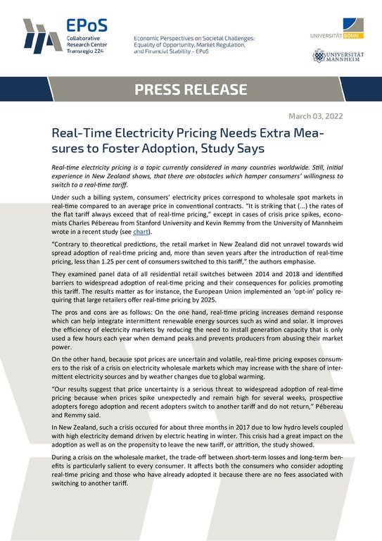 Real-Time Electricity Pricing Needs Extra Measures to Foster Adoption, Study Says