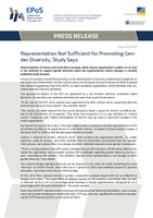 Representation Not Sufficient for Promoting Gender Diversity, Study Says