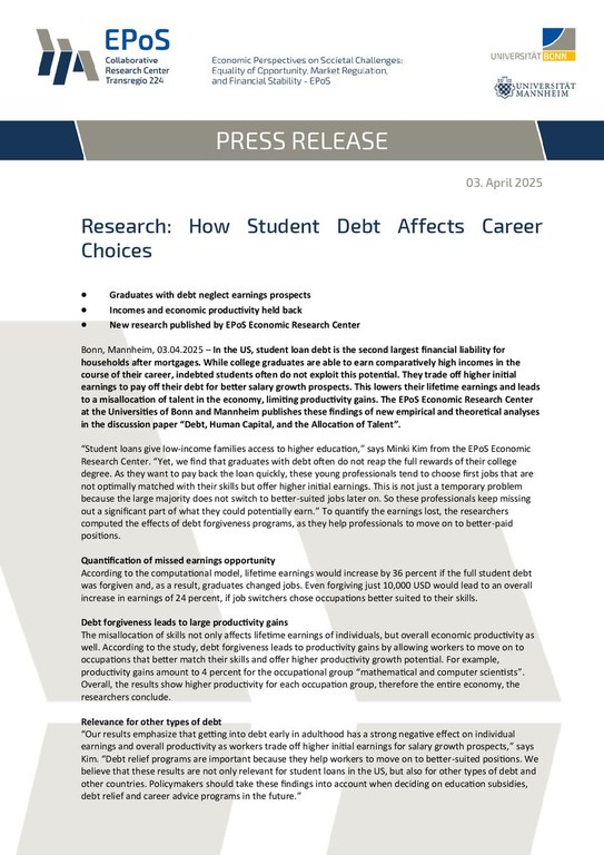 Research: How Student Debt Affects Career Choices
