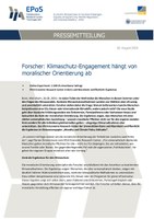 Forscher: Klimaschutz-Engagement hängt von  moralischer Orientierung ab