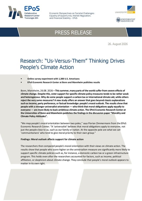 Research: “Us-Versus-Them” Thinking Drives  People’s Climate Action