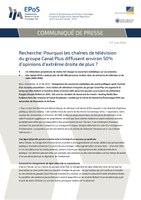 Recherche: Pourquoi les chaînes de télévision du groupe Canal Plus diffusent environ 50% d’opinions d’extrême droite de plus?