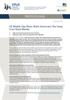 Press release: US Wealth Gap Rises: Black Americans Shy Away From Stock Market