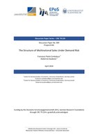 The Structure of Multinational Sales Under Demand Risk