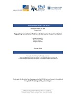 Regulating Cancellation Rights with Consumer Experimentation