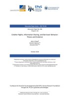 Creditor Rights, Information Sharing, and Borrower Behavior: Theory and Evidence