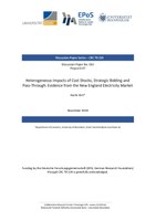 Heterogeneous Impacts of Cost Shocks, Strategic Bidding and Pass-Through: Evidence from the New England Electricity Market