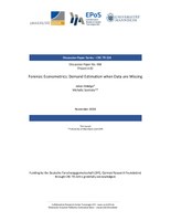 Forensic Econometrics: Demand Estimation When Data Are Missing
