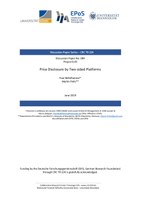 Price Disclosure by Two-sided Platforms