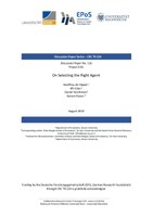 On Selecting the Right Agent