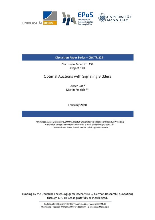 Optimal Auctions with Signaling Bidders