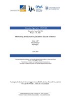 Mentoring and Schooling Decisions: Causal Evidence