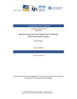 Optimal Testing and Social Distancing of Individuals with Private Health Signals