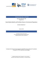 Stock Market Beliefs and Portfolio Choice in the General Population