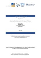 Optimal Retail Contracts With Return Policies