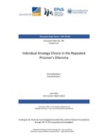 Individual Strategy Choice in the Repeated Prisoner's Dilemma