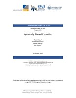 Optimally Biased Expertise