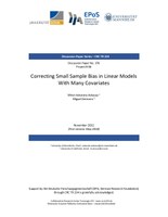 Correcting Small Sample Bias in Linear Models with Many Covariates