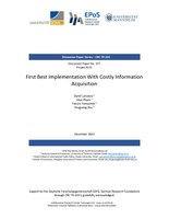 First Best Implementation With Costly Information Acquisition