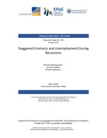 Staggered Contracts and Unemployment During Recessions