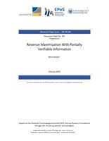 Revenue Maximization With Partially Verifiable Information