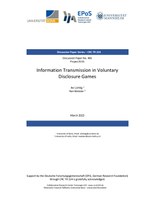 Information Transmission in Voluntary Disclosure Games