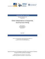 Order Independence in Sequential, Issue-by-Issue Voting