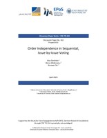 Order Independence in Sequential, Issue-by-Issue Voting