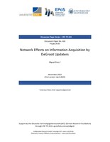 Network Effects on Information Acquisition by DeGroot Updaters