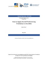 How to Apply the Self-Preferencing Prohibition in the DMA