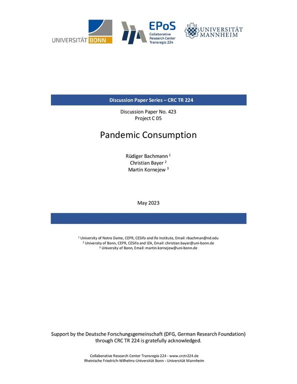 Pandemic Consumption