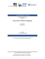 Asymmetric Platform Oligopoly