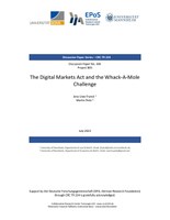The Digital Markets Act and the Whack-A-Mole Challenge