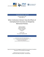 When Institutions Interact: How the Effects of Unemployment Insurance are Shaped by Retirement Policies
