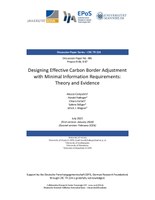 Designing Effective Carbon Border Adjustment with Minimal Information Requirements: Theory and Evidence